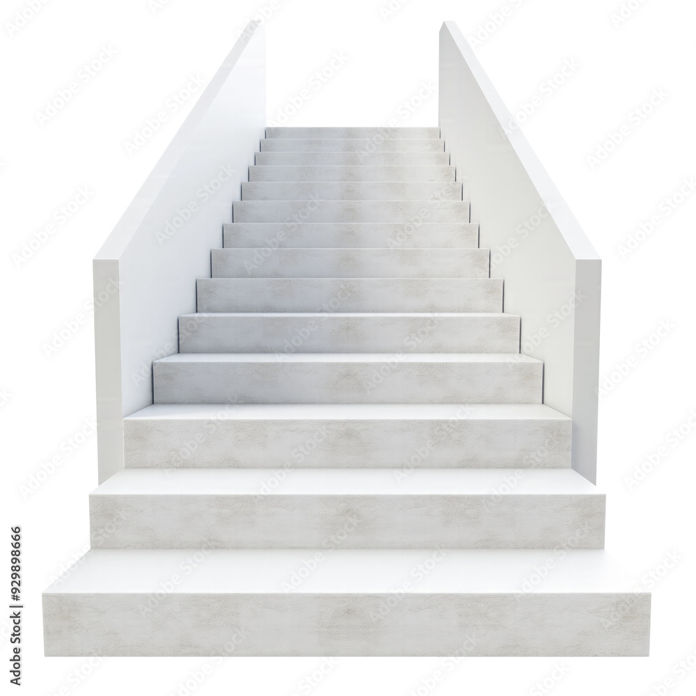stairs to success isolated on transparent white background, clipping path stairs to success isolated on transparent white background, clipping path