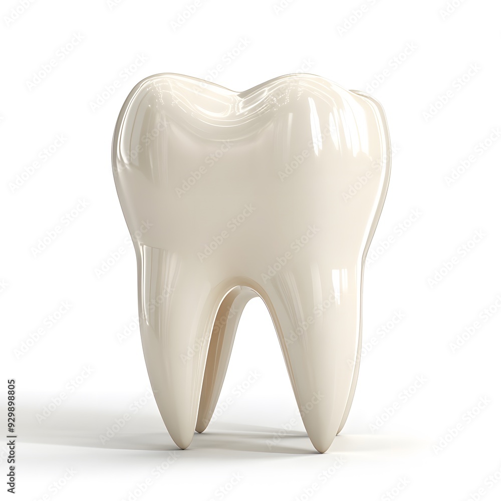 Healthy White Tooth Isolated on White Background. Healthy White Tooth Isolated on White Background.