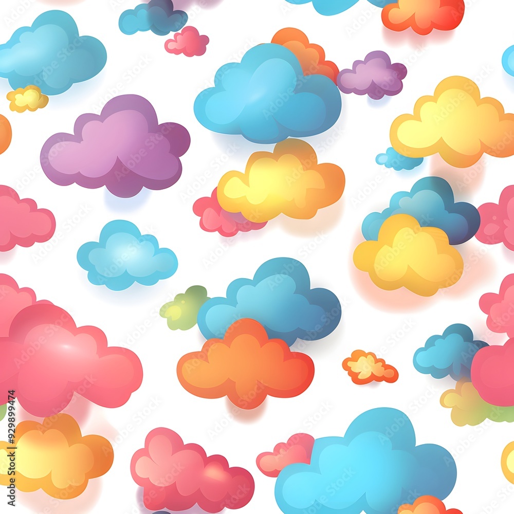 Colorful clouds pastel art background Colorful clouds pastel art background