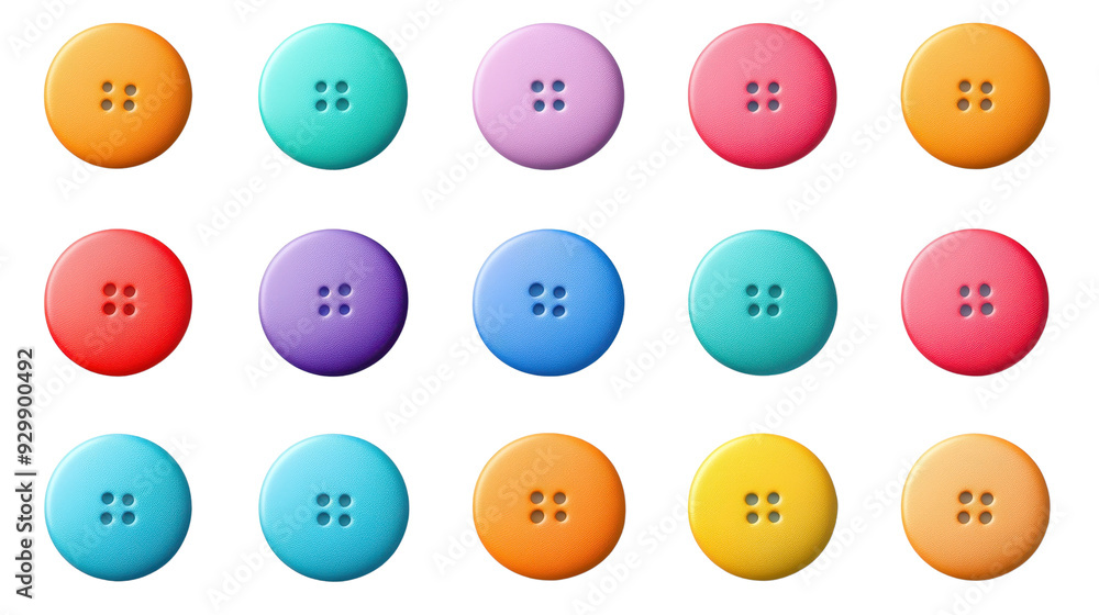 A vibrant collection of colorful buttons arranged in a grid, perfect for sewing, crafting, or decorative designs. A vibrant collection of colorful buttons arranged in a grid, perfect for sewing, crafting, or decorative designs.