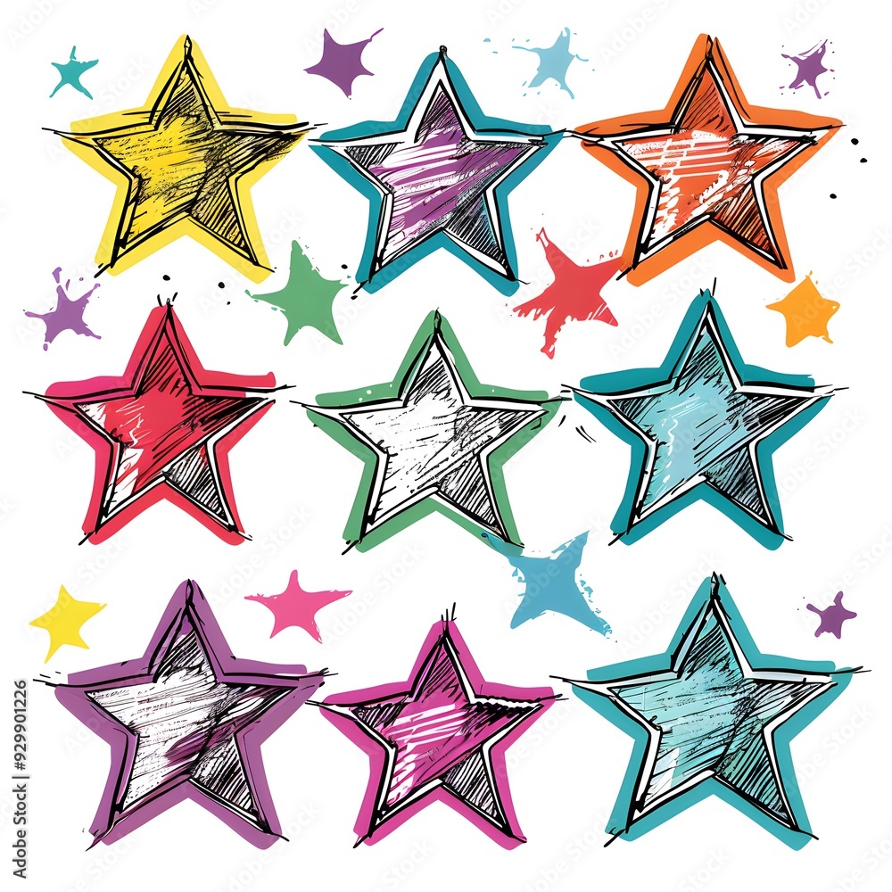 Obraz premium seamless pattern with stars