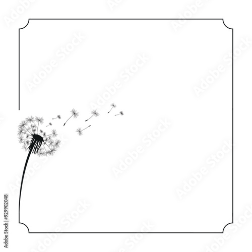 Obituary Frame Dandelion