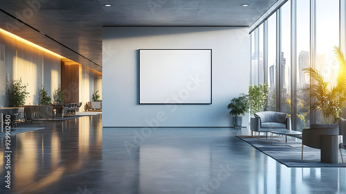 Modern office interior with...