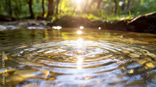 Ripples in a Forest Stream