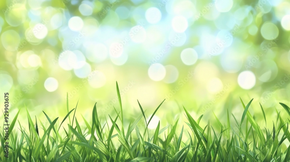 Green Grass with Bokeh Background Green Grass with Bokeh Background