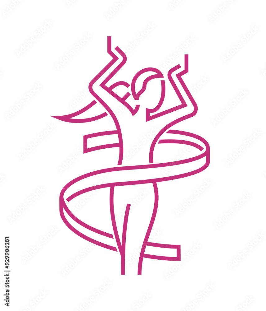 Losing weight icon in bold line - fitness or liposaction Losing weight icon in bold line - fitness or liposaction