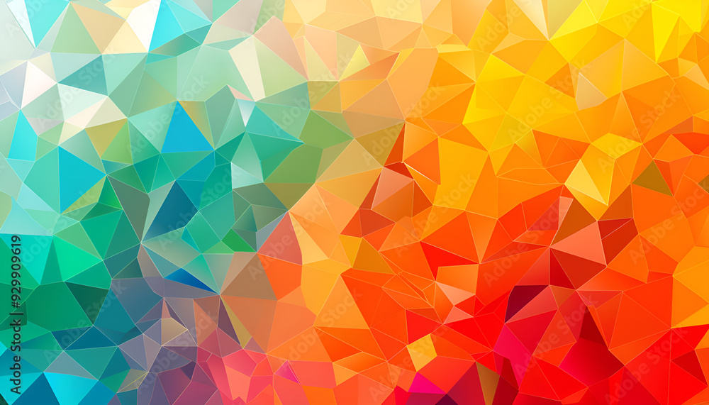 Fototapeta premium multicolored low poly geometric abstract background of effect geometric triangles