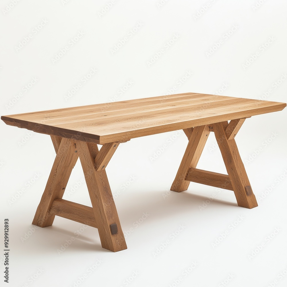 White background with wooden table cut out. White background with wooden table cut out.