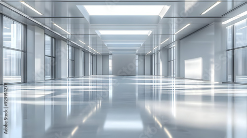 Modern, spacious interior w...