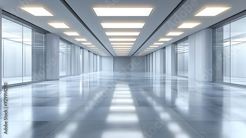 Modern, spacious interior w...