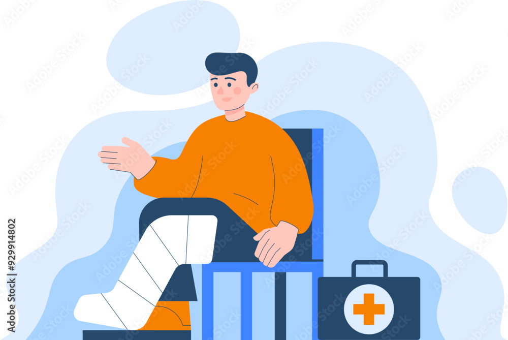 Insurance illustration. Healthcare template. Flat style. Insurance illustration. Healthcare template. Flat style.
