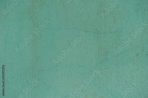 Fototapeta kuchenna Backdrop - dirty and faded turquoise painted wall
