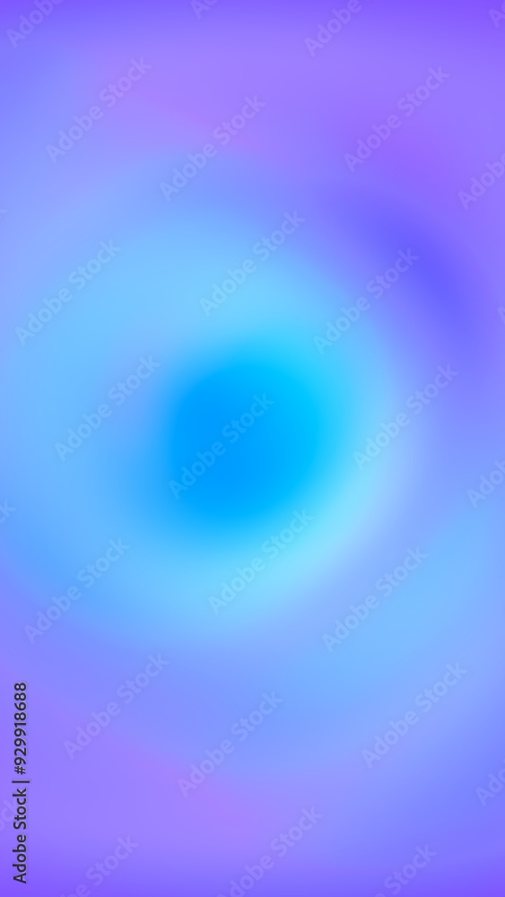 Abstract vertical background 8K 9:16, copy space. Defocused circle lights in pastel blue, lilac, lavender, purple, violet. Gradient backdrop for social media, cover, web design. Blurred  space tunnel