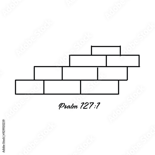 Scripture Illustration for Tattoo design. The message of the Gospel of Jesus Christ. Bible lesson for kids.