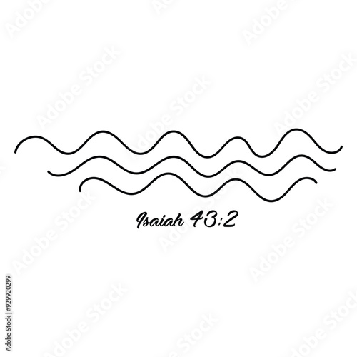 Scripture Illustration for Tattoo design. The message of the Gospel of Jesus Christ. Bible lesson for kids.