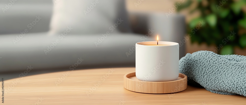 Naklejka premium Cozy living, hyggeinspired scenes