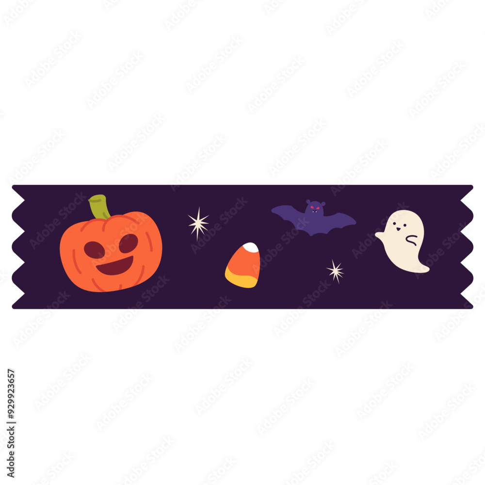 Fototapeta premium Cute washi tape illustration