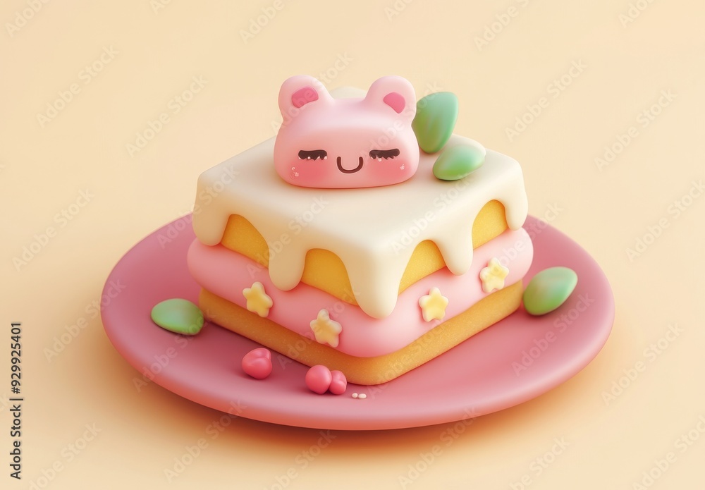 Small cute smilebox emoji design in isometric 3D Small cute smilebox emoji design in isometric 3D
