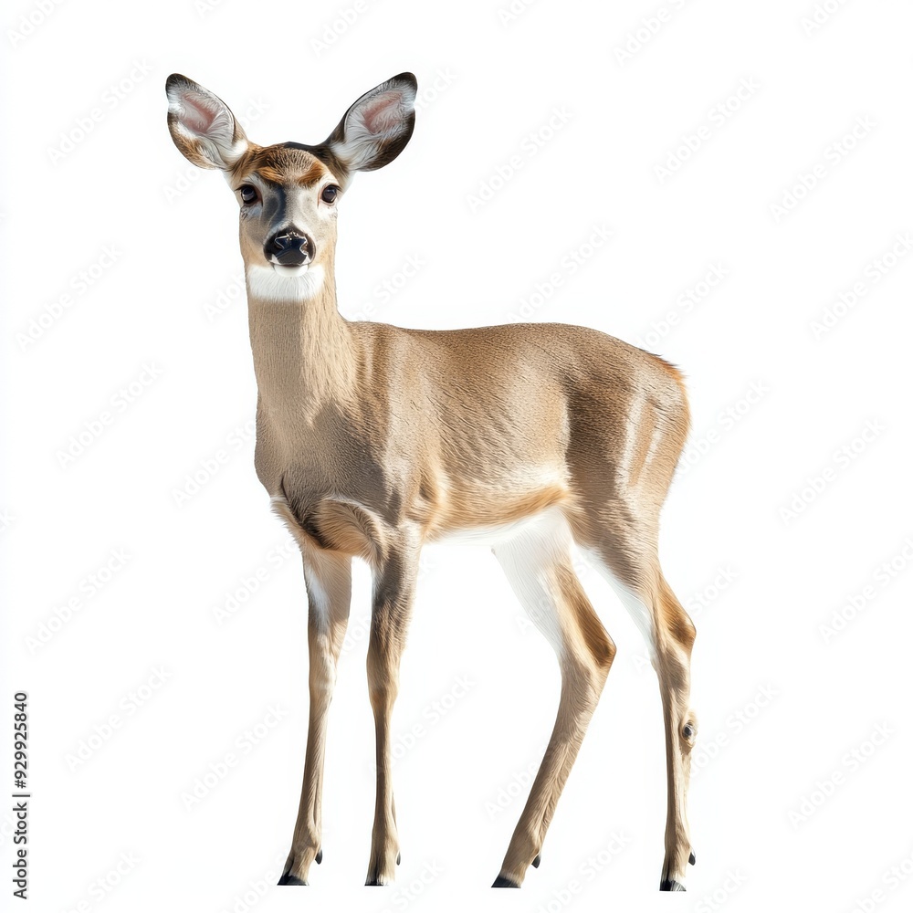 Fototapeta premium Deer body portrait isolated on transparent background
