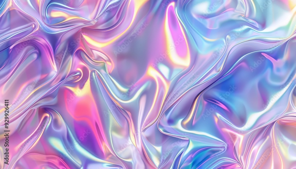 Holographic background. Poster with textured hologram effect Holographic background. Poster with textured hologram effect