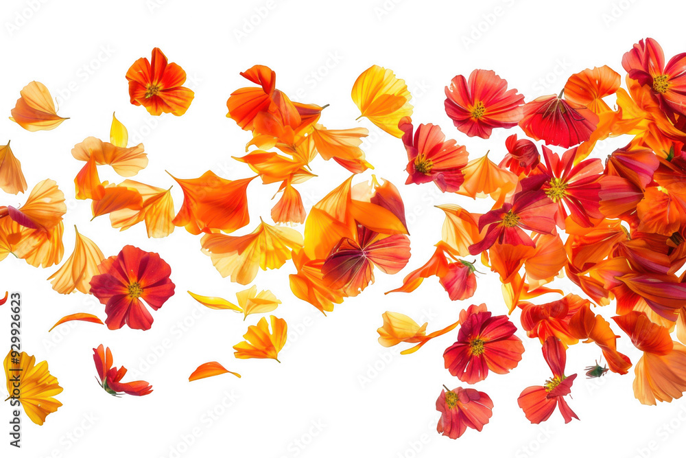 Scattered Red Rose Petals Scattered Red Rose Petals
