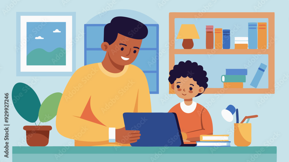 Homeschooling Environment: A parent helping their child with homeschooling in a cozy and organized home setup.
Homeschooling Environment: A parent helping their child with homeschooling in a cozy and organized home setup.