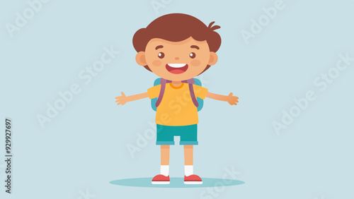 First Day of School Outfit: A child proudly showing off their new outfit for the first day of school.
