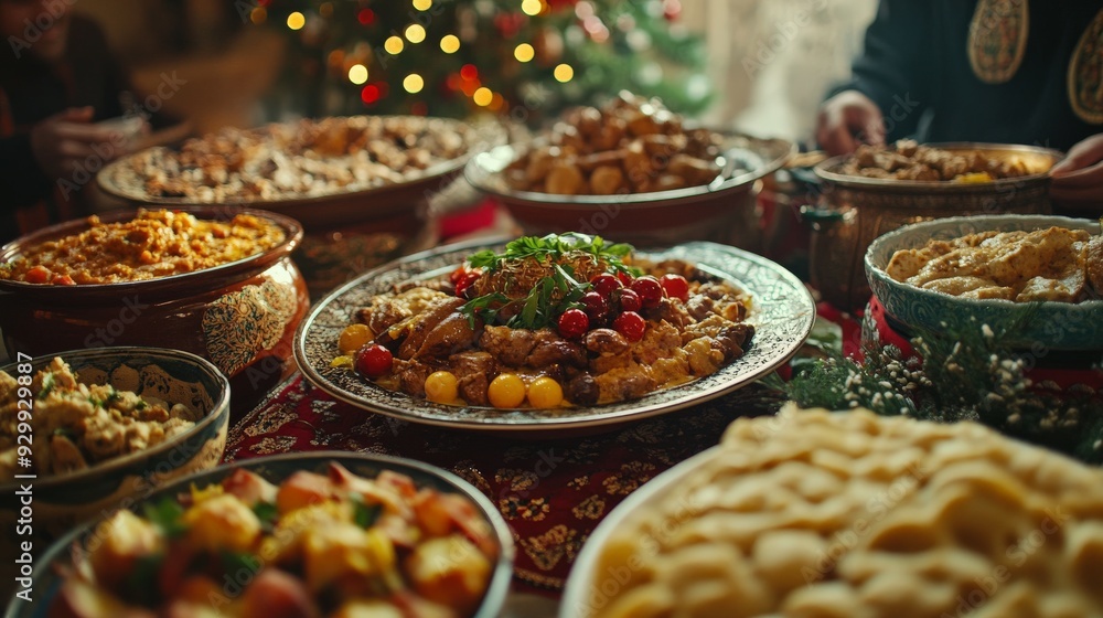 Fototapeta premium Festive Holiday Feast