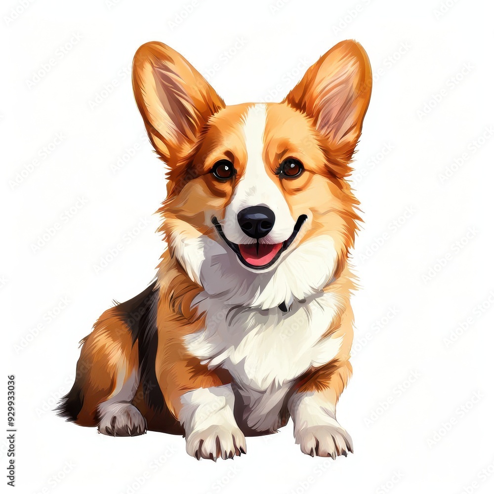 Smiling Pembroke Welsh Corgi. Smiling Pembroke Welsh Corgi.