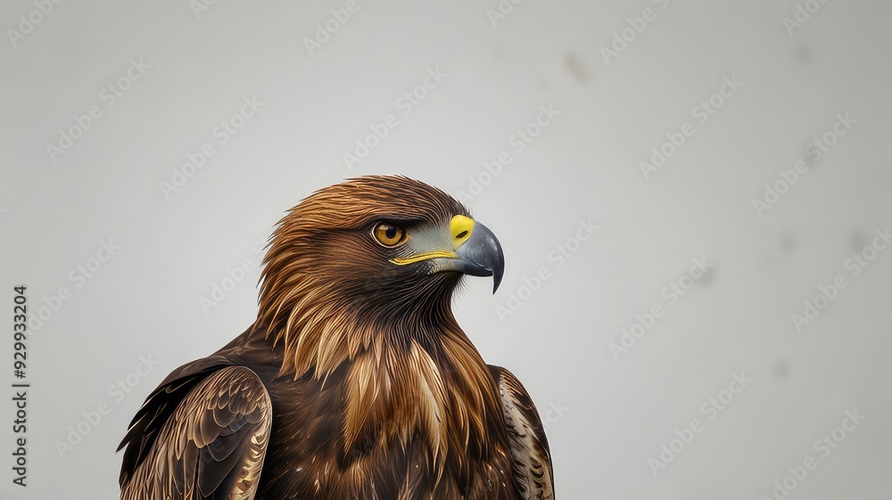 Golden eagle flying isolated on a white background Golden eagle flying isolated on a white background