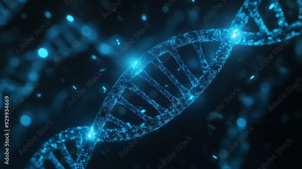 DNA Strand Macro Shot DNA Strand Macro Shot