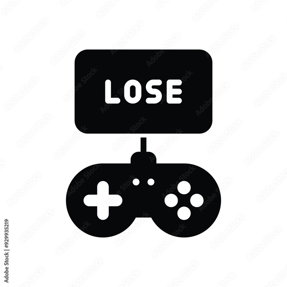 Lose vector icon Lose vector icon