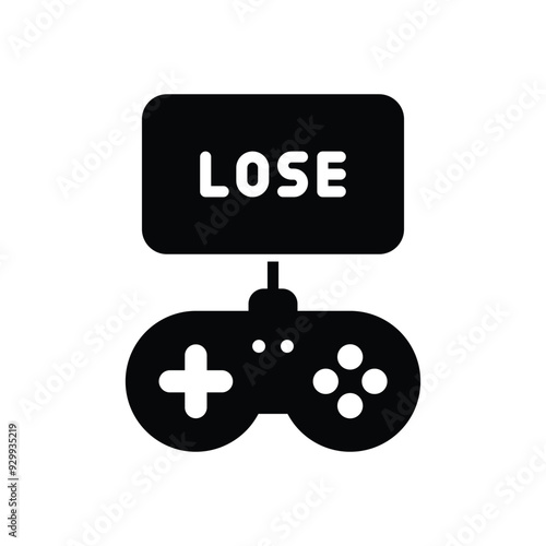 Lose vector icon