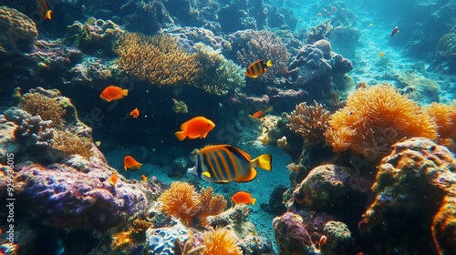 coral reef and fishes