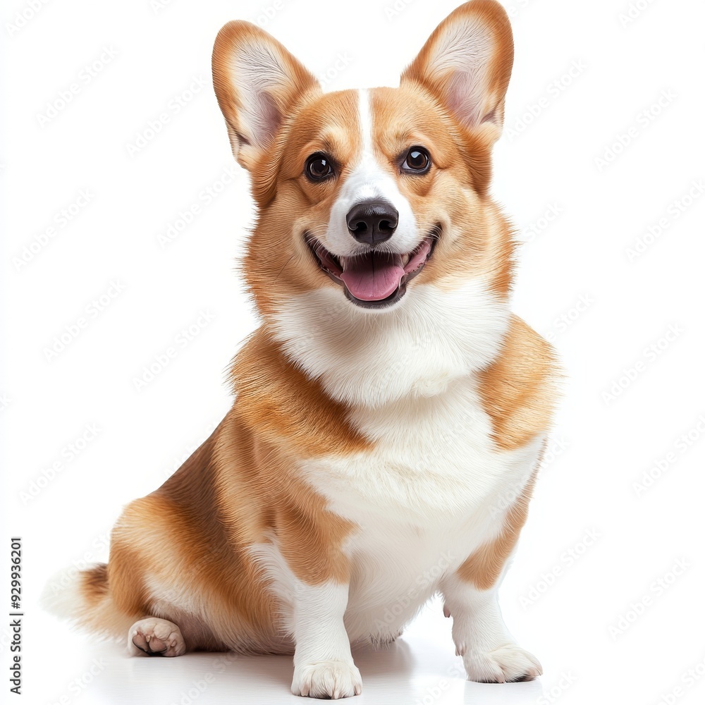A close-up portrait of a corgi dog on a transparent background cutout, in PNG format. A close-up portrait of a corgi dog on a transparent background cutout, in PNG format.