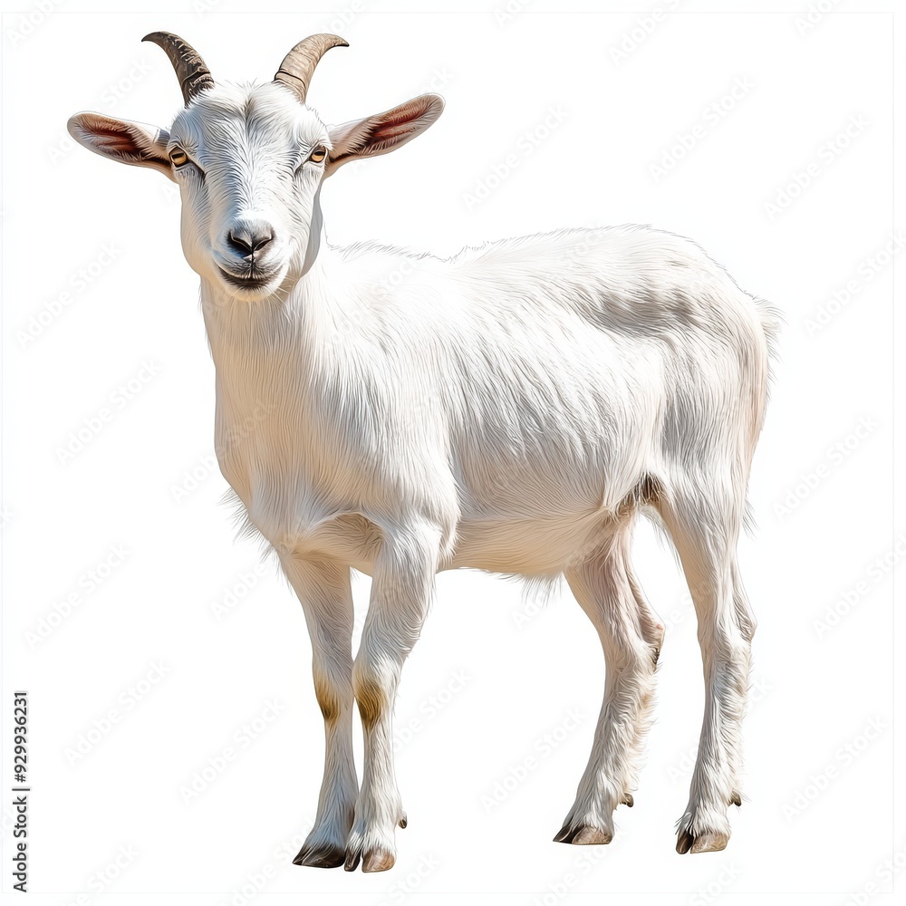 Image of a goat isolated on a transparent background, PNG file. Image of a goat isolated on a transparent background, PNG file.
