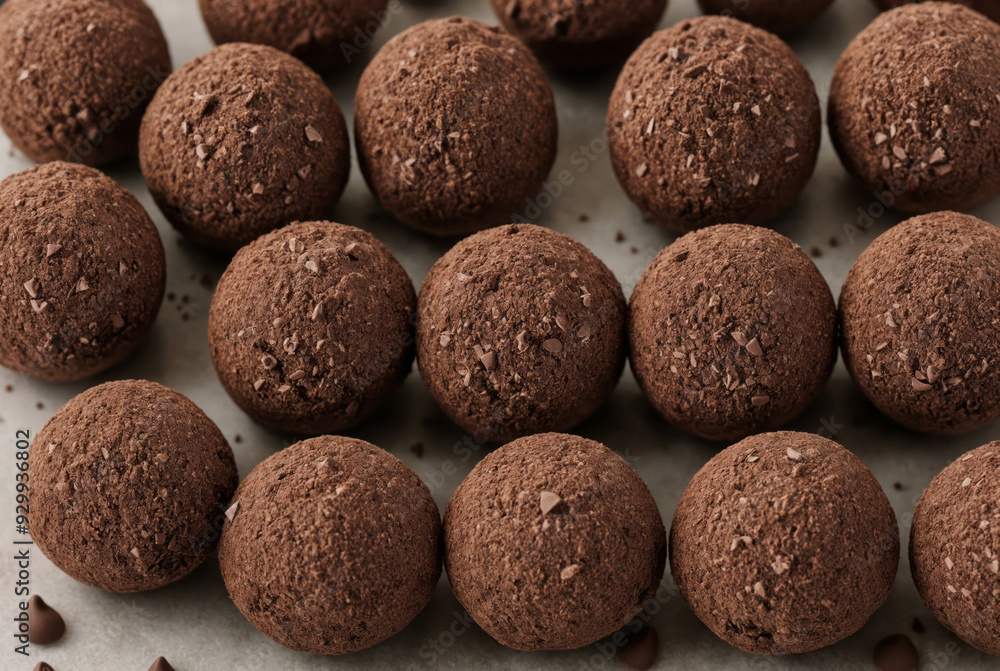 Chocolate truffles. Each delectable piece, rich in cocoa, promises a delightful and indulgent experience Chocolate truffles. Each delectable piece, rich in cocoa, promises a delightful and indulgent experience