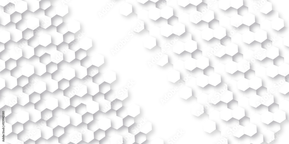 Abstract white background with hexagonal shapes and Surface polygonal pattern with glowing hexagons mosaic background. hexagon concept design abstract technology background. Abstract white background with hexagonal shapes and Surface polygonal pattern with glowing hexagons mosaic background. hexagon concept design abstract technology background.