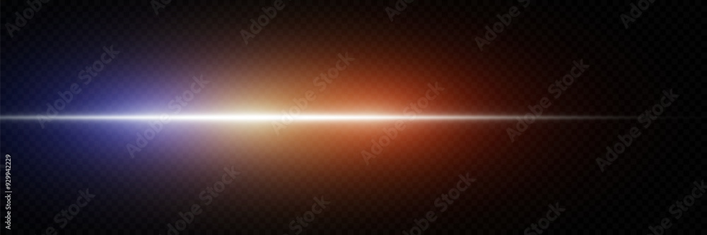 Glowing flash of light. The effect of a high-speed police line. Laser beam of light. Glowing flash of light. The effect of a high-speed police line. Laser beam of light.