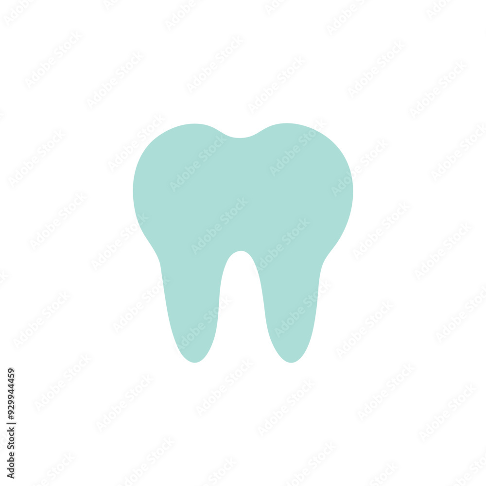 Blue flat Tooth icon. Vector tooth shape symbol. Oral medicine, stomatology, dental medicine concepts Blue flat Tooth icon. Vector tooth shape symbol. Oral medicine, stomatology, dental medicine concepts