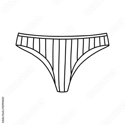 Women's panties isolated on a white background.