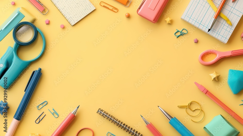 3D back to school seamless,vector kids cartoon education banner,backpack,Multicolored paints with a tassel, pen,book,School and education set collection icons,vector symbol stock illustration web. 3D back to school seamless,vector kids cartoon education banner,backpack,Multicolored paints with a tassel, pen,book,School and education set collection icons,vector symbol stock illustration web.