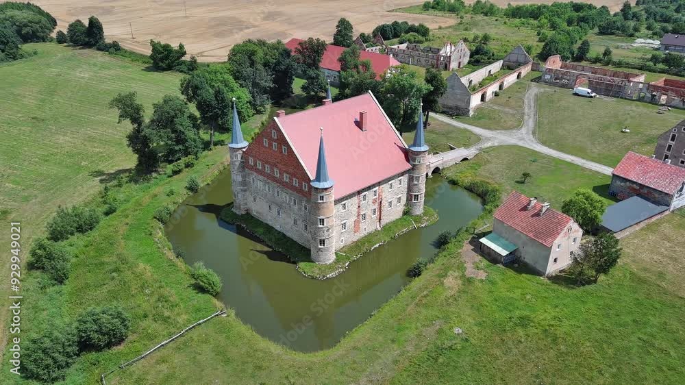Piotrowice Swidnickie - Renaissance defensive manor house, Poland. Piotrowice Swidnickie - Renaissance defensive manor house, Poland.
