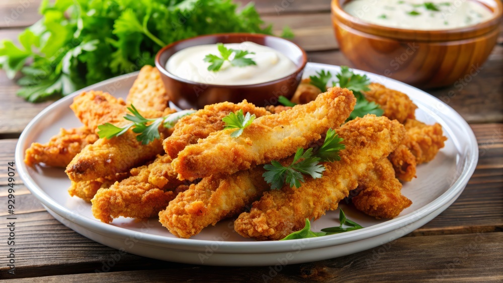 Chicken strips with ranch dressing Chicken strips with ranch dressing