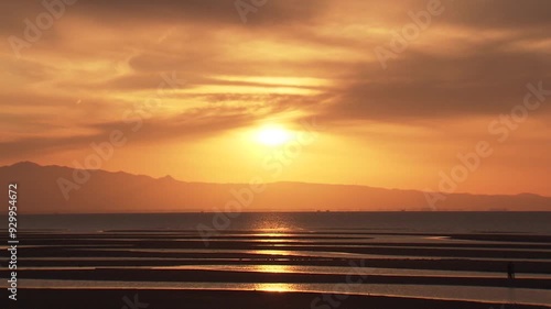 真玉海岸の夕焼け