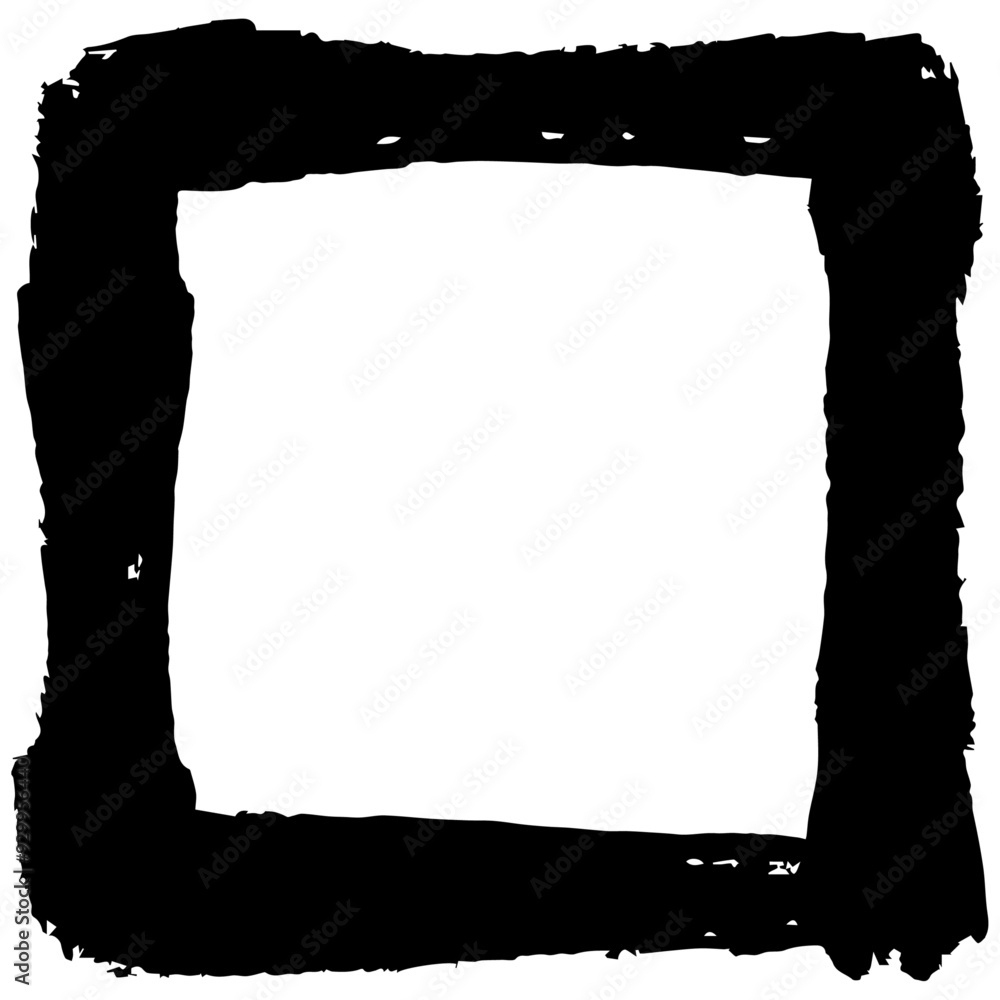 Obraz premium 四角フレーム_筆