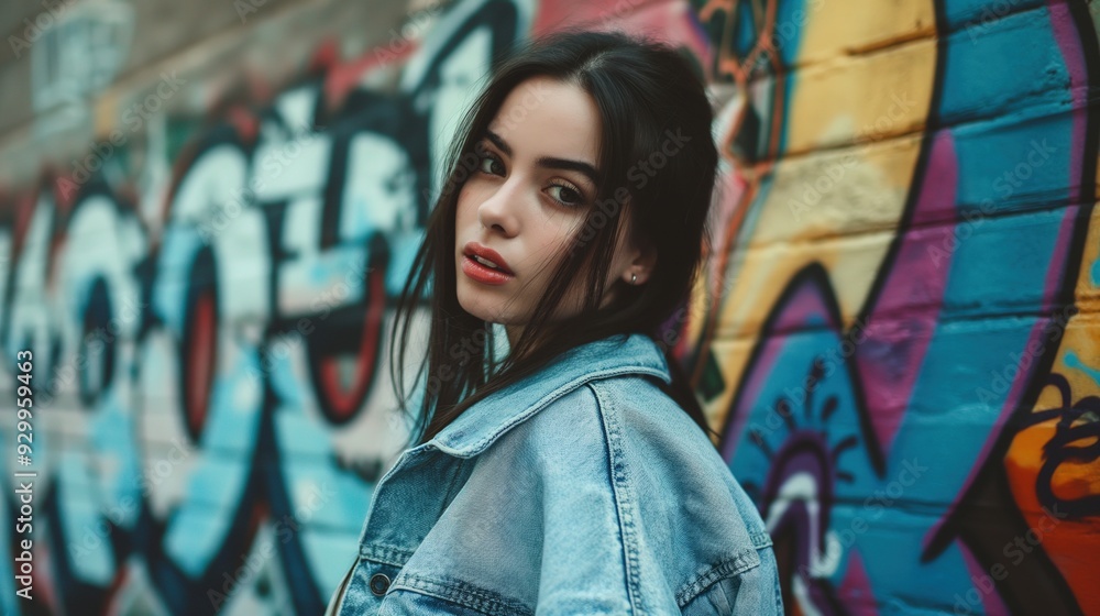 Naklejka premium Urban Street Fashion Portrait