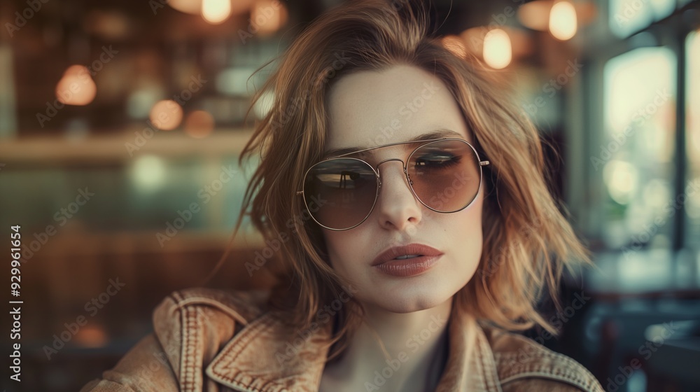 Stylish Woman in Sunglasses Stylish Woman in Sunglasses