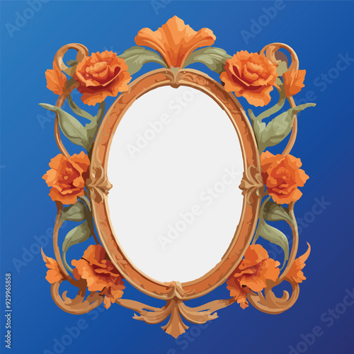 Freepik MockupFrame Retro Vintage Style Vector Designs art nouveau wildflowers border Featuring Ornate Decorative Templete