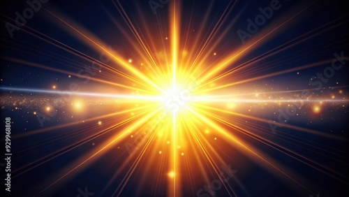 Glowing light flare with a bright flash effect shining sun rays and special lens flare, flare, glowing, light, explodes, effect, ray